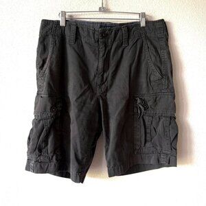 American Eagle vintage faded black cargo shorts Men's 34 W